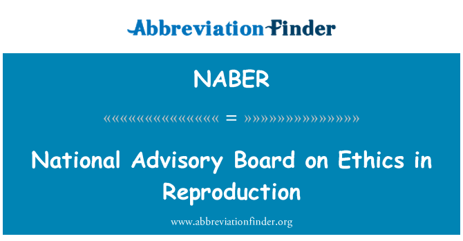 NABER: Národní poradní výbor pro etiku v reprodukci