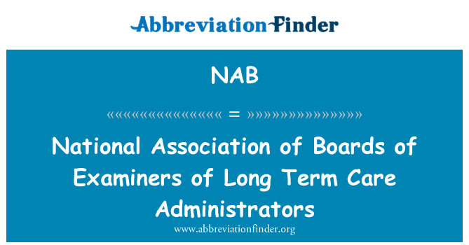NAB: Asosyasyon nasyonal de ankadreman de Examinateurs de lon tèm swen administratè