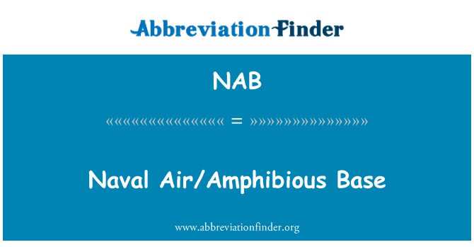 NAB: Naval Air/amphibische Base