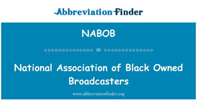 NABOB: Εθνική Ένωση της Μαύρης ανήκουν οι ραδιοτηλεοπτικοί οργανισμοί