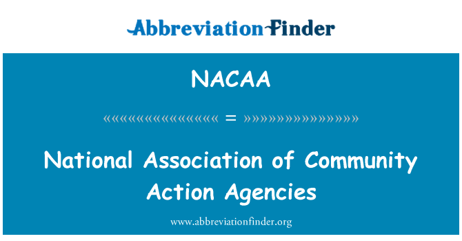 NACAA: Národní asociace agentur Společenství akce