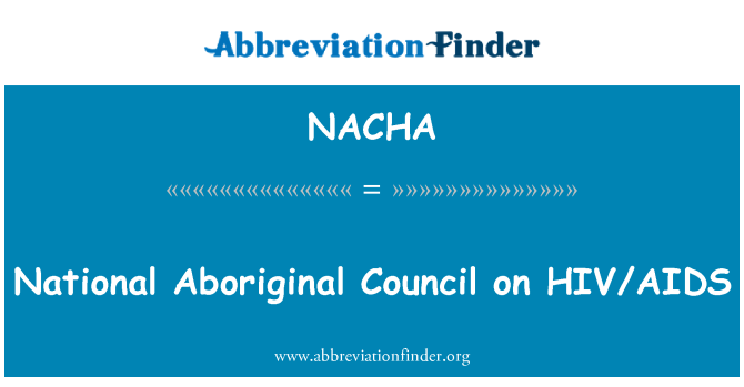 NACHA: Konsèy Aborijèn nasyonal sou VIH/sida