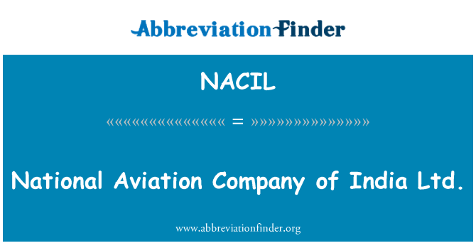 NACIL: National Aviation Company of India Ltd.