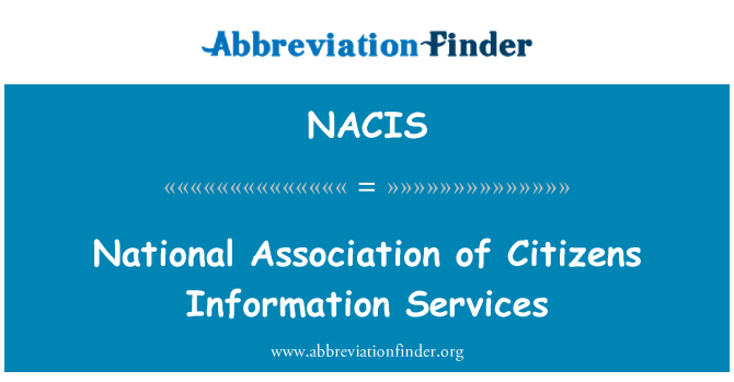 NACIS: 公民資訊服務全國協會