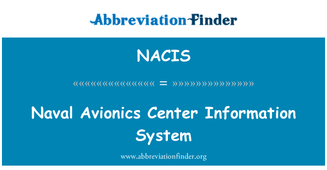 NACIS: Flotes aviācijas centra informācijas sistēma