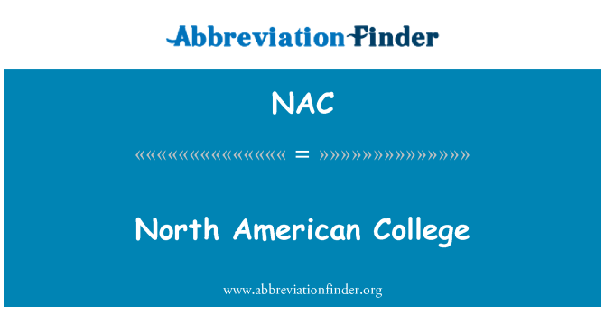 NAC: North American College