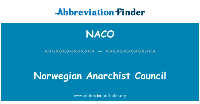 NACO: Anachis Nòvejyen konsèy