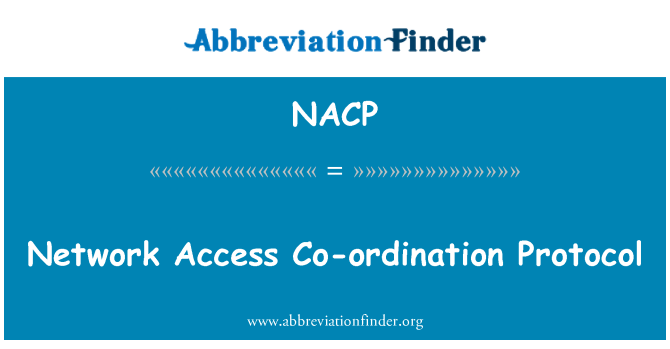 NACP: Protocol de coordinació d'accés de xarxa