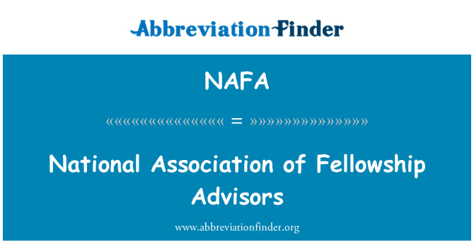 NAFA: Cymdeithas Genedlaethol cynghorwyr Cymrodoriaeth