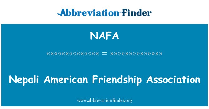 NAFA: Nepali American Friendship Association