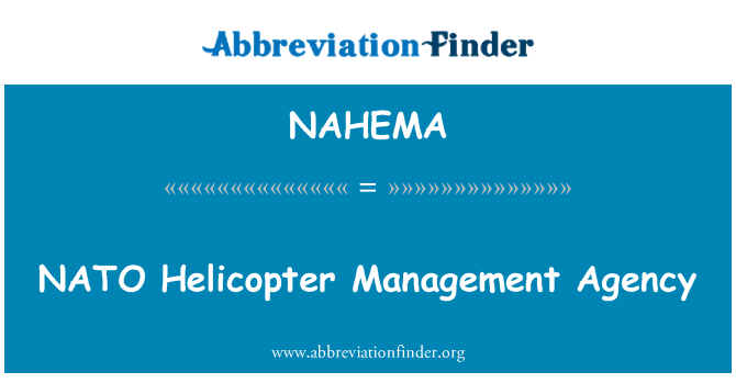 NAHEMA: NATO elikotteru amministrazzjoni aġenzija
