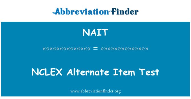 NAIT: NCLEX alternativa Item Test