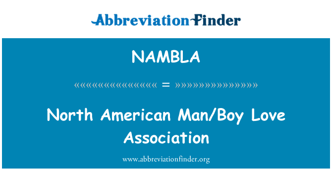 NAMBLA: 北美的男人愛協會