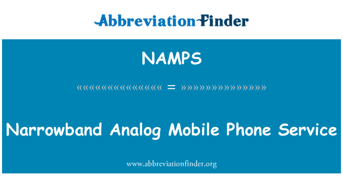 NAMPS: Sèvis telefòn mobil bande Analog