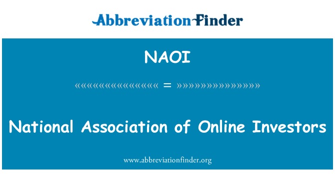 NAOI: Nacionalna udruga on-line investitora
