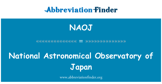 NAOJ: L-Osservatorju ta ' l-Astronomical nazzjonali tal-Ġappun