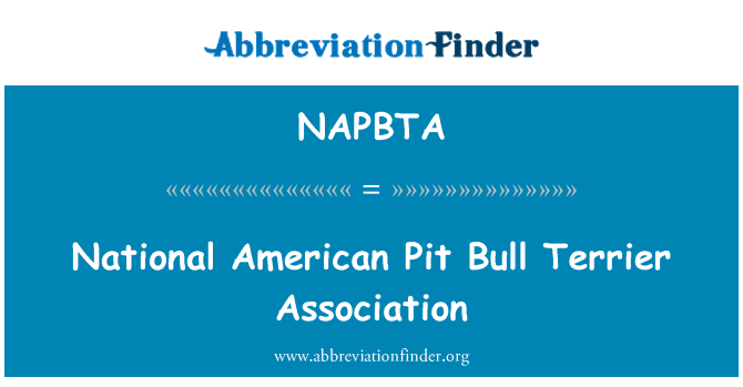 NAPBTA: L-Assoċjazzjoni nazzjonali Terrier Amerikani barri tal-għadma