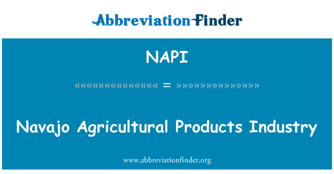 NAPI: Navajo landbruksprodukter industri