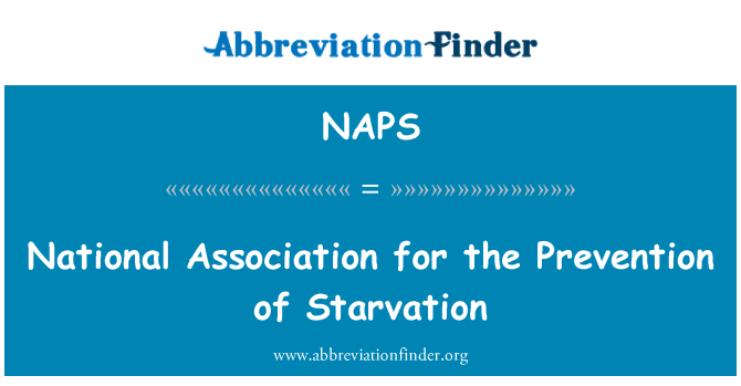 NAPS: Associação Nacional para a prevenção da fome