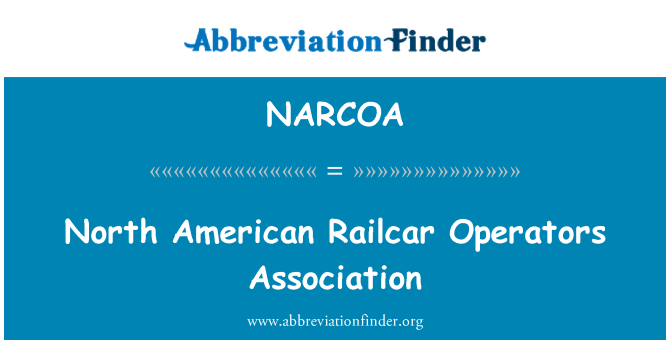 NARCOA: 북아메리카 Railcar 통신 사업자 협회