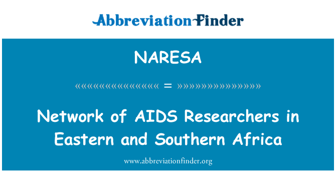 NARESA: Red de investigadores del SIDA en el este y sur de África