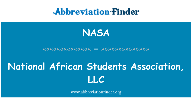 NASA: National African Students Association, LLC