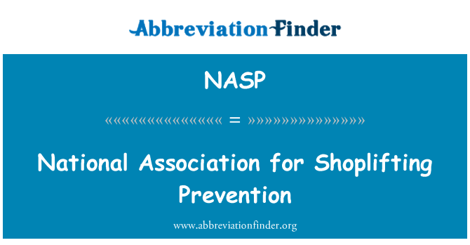 NASP: Shoplifting रोकथाम के लिए नेशनल एसोसिएशन