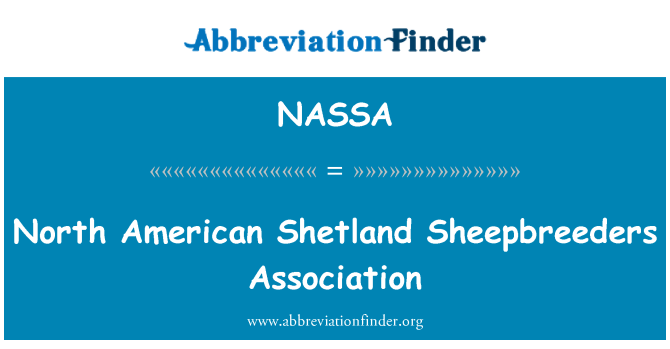 NASSA: North American Shetland Sheepbreeders Association