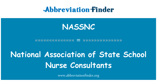 NASSNC: National Association of State School Nurse Consultants