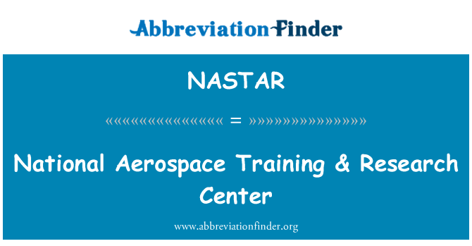 NASTAR: National Aerospace usposabljanje & raziskovalni Center