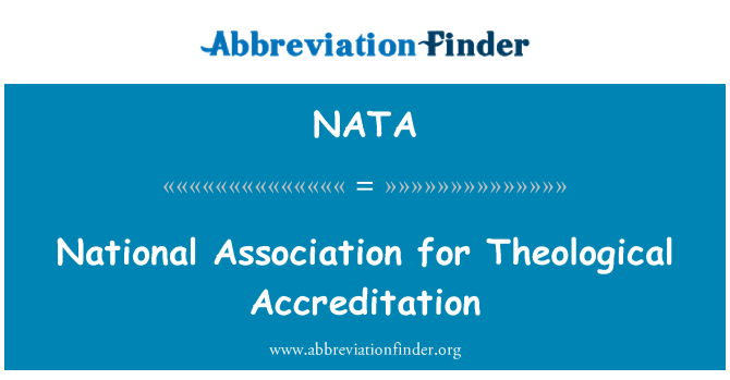 NATA: Teoloģijas akreditācijai nacionālā asociācija