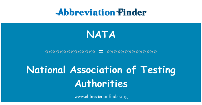 NATA: الرابطة الوطنية للسلطات الاختبار