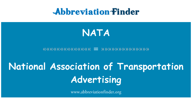 NATA: Asociación Nacional de transporte publicidad
