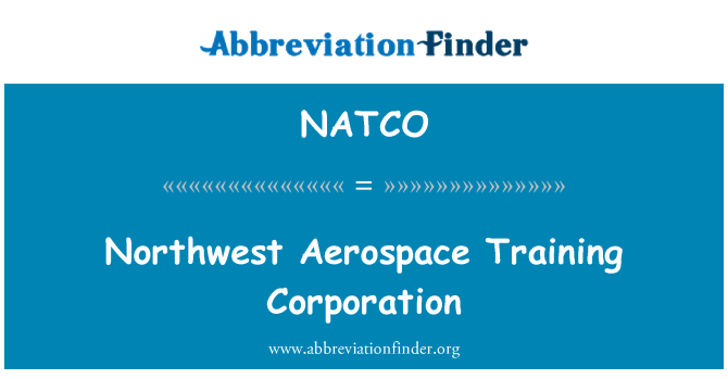 NATCO: Northwest Aerospace Training Corporation