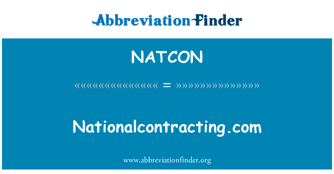 NATCON: Nationalcontracting.com