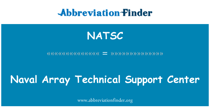 NATSC: Navali Array tekniċi appoġġ taċ-ċentru
