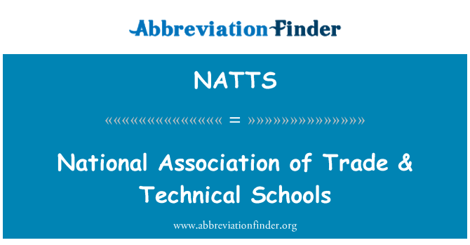 NATTS: Nationale vereniging van handel & technische scholen