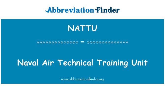 NATTU: Naval Air teknisen koulutuksen yksikkö