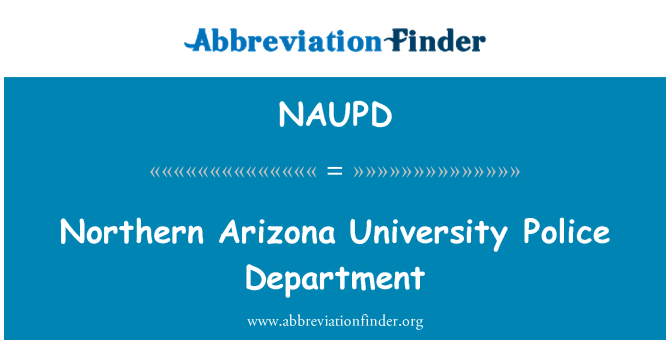 NAUPD: Kuzey Arizona Üniversitesi polis departmanı