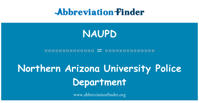 NAUPD: Northern Arizona University Police Department