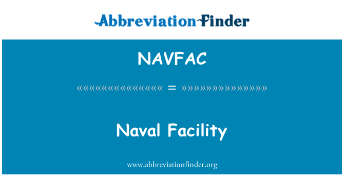 NAVFAC: Naval enstalasyon