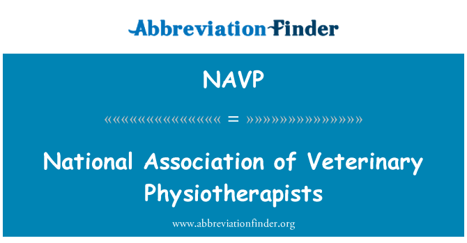 NAVP: Национална асоциация на ветеринарните физиотерапевти
