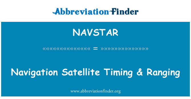 NAVSTAR: Satelitsko navigacijo čas & segajo