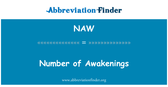 NAW: Nombre de Awakenings