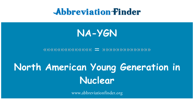 NA-YGN: Noord-Amerikaanse jonge generatie in nucleaire