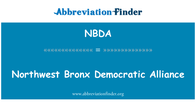 NBDA: הברית הדמוקרטית ברונקס הצפון-מערבי