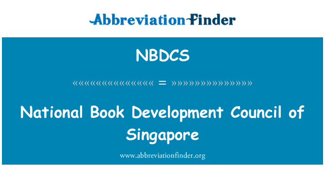 NBDCS: National Book Development Council of Singapore