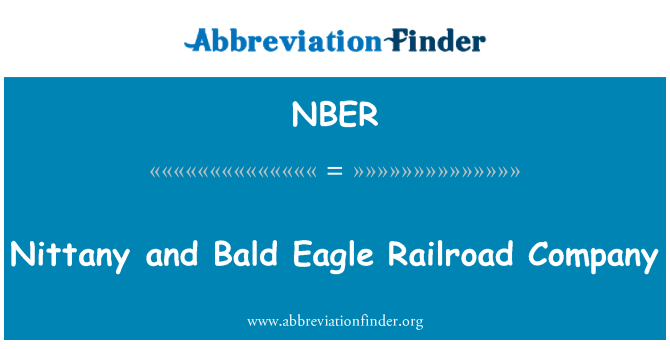 NBER: Nittany a orel bělohlavý železniční společnost