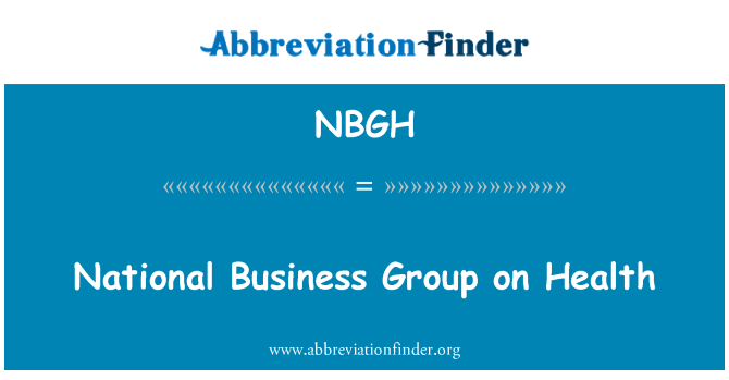 NBGH: National Business Group på sundhed