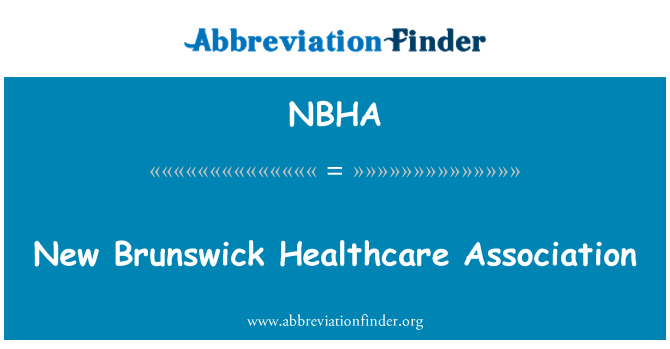 NBHA: איגוד הבריאות ניו ברנזוויק